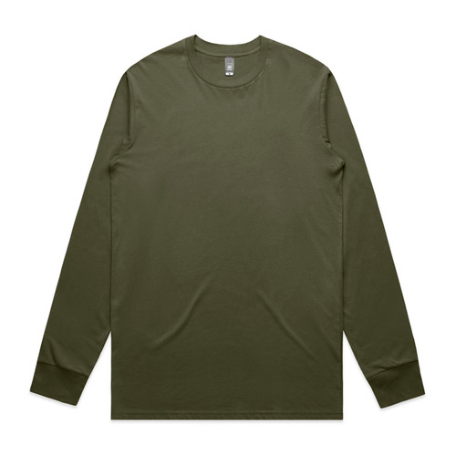 staple-l/s-tee-army